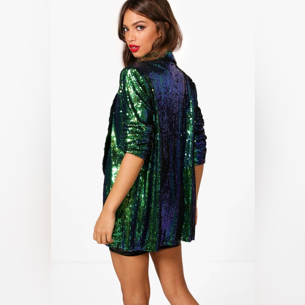 Boohoo Fun Sequin Blazer